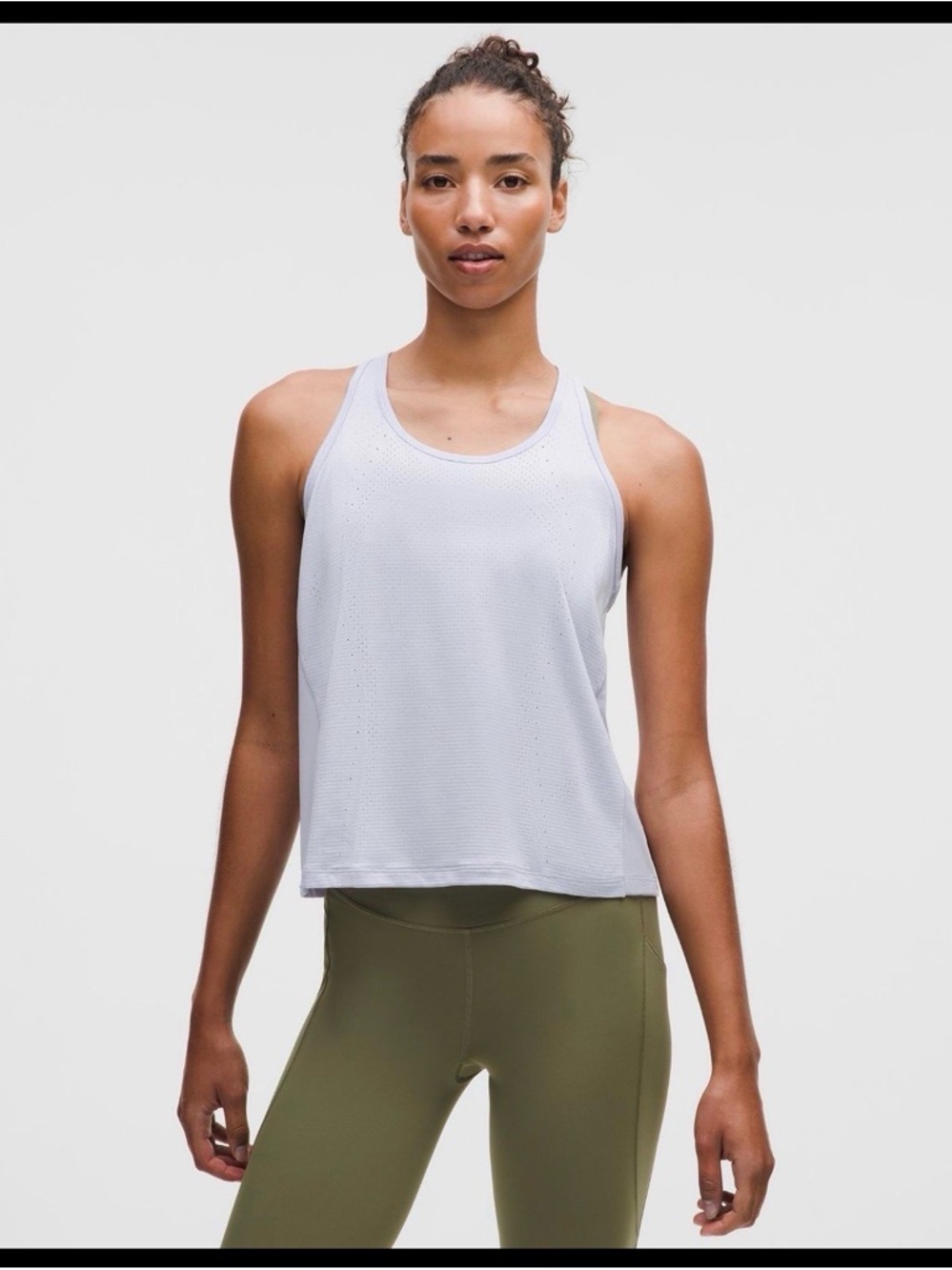 Lululemon Swifty Mesh-Back Tank Sz 10 Serene Blue